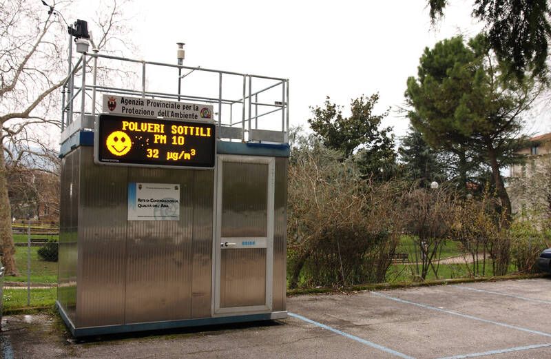 Rete di monitoraggio qualità dell'aria in Trentino