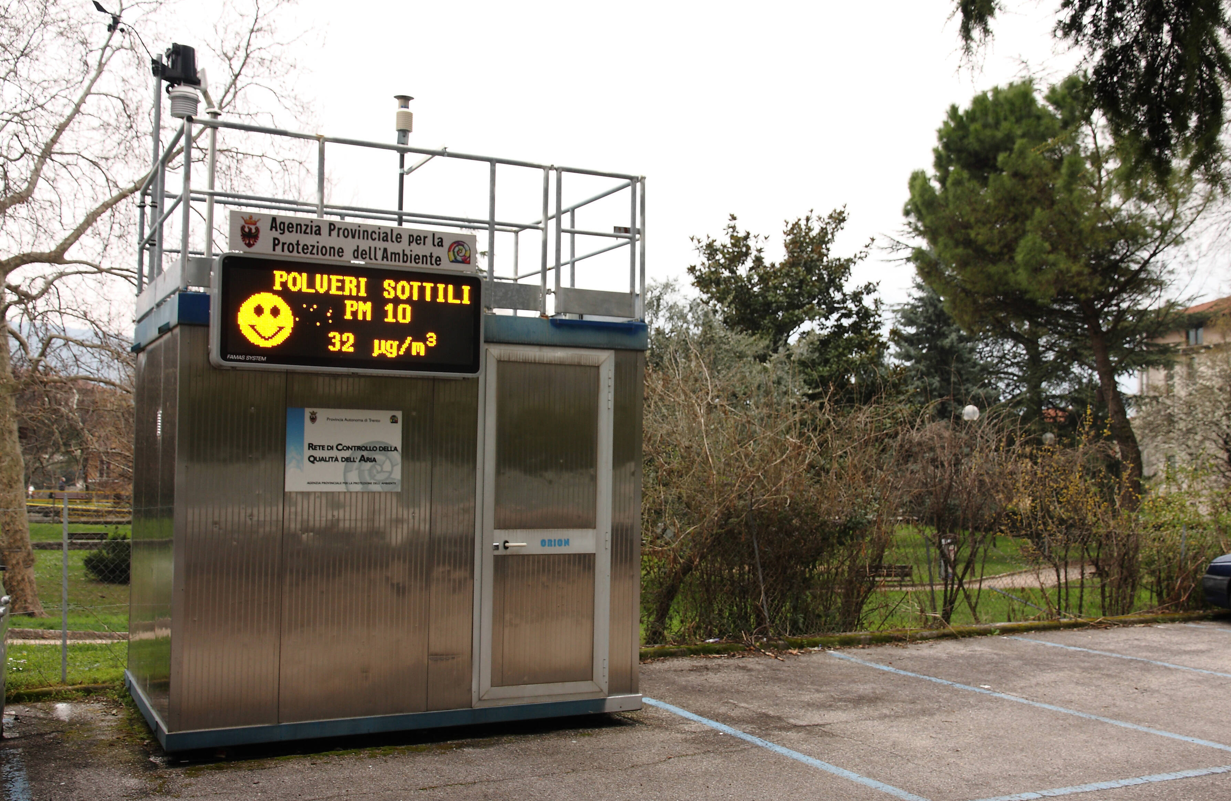 Immagine: Rete di monitoraggio qualità dell'aria in Trentino