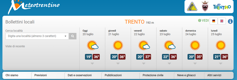 Meteo Trentino 